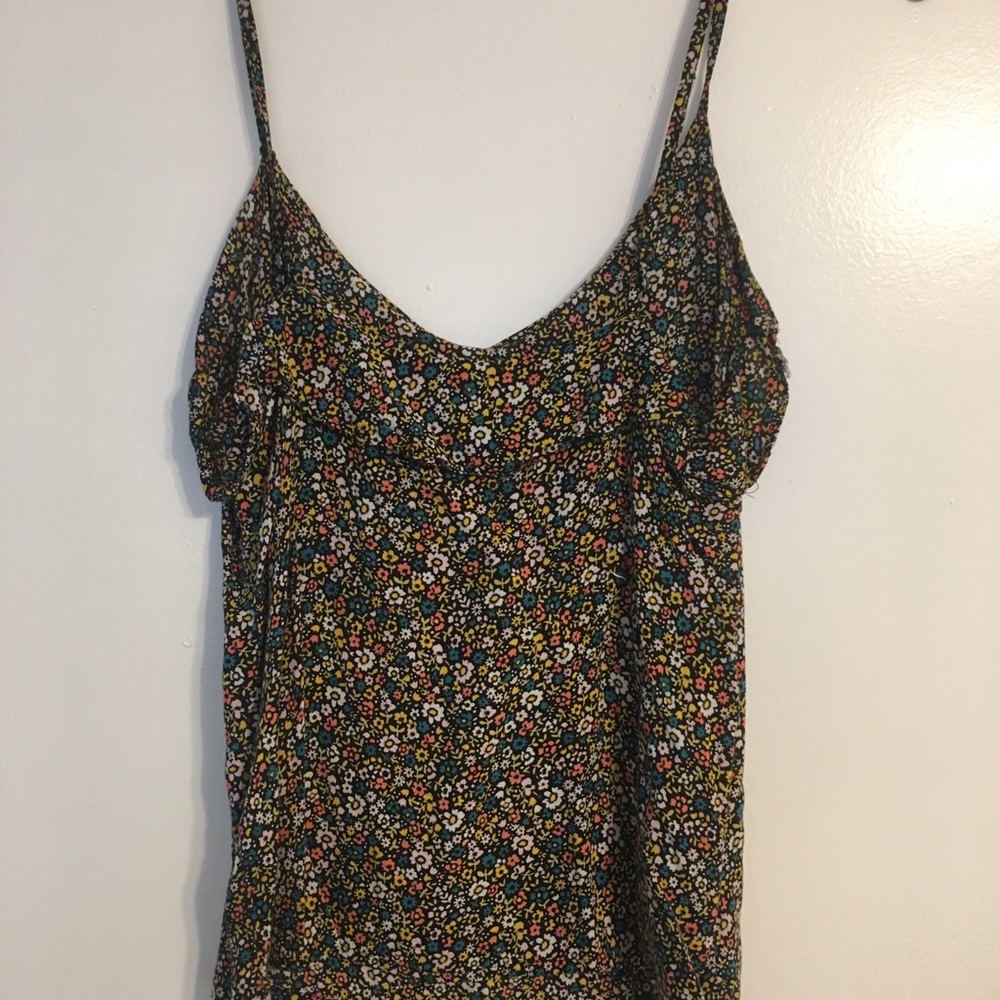 Floral Tank in Small with Adjustable Straps
